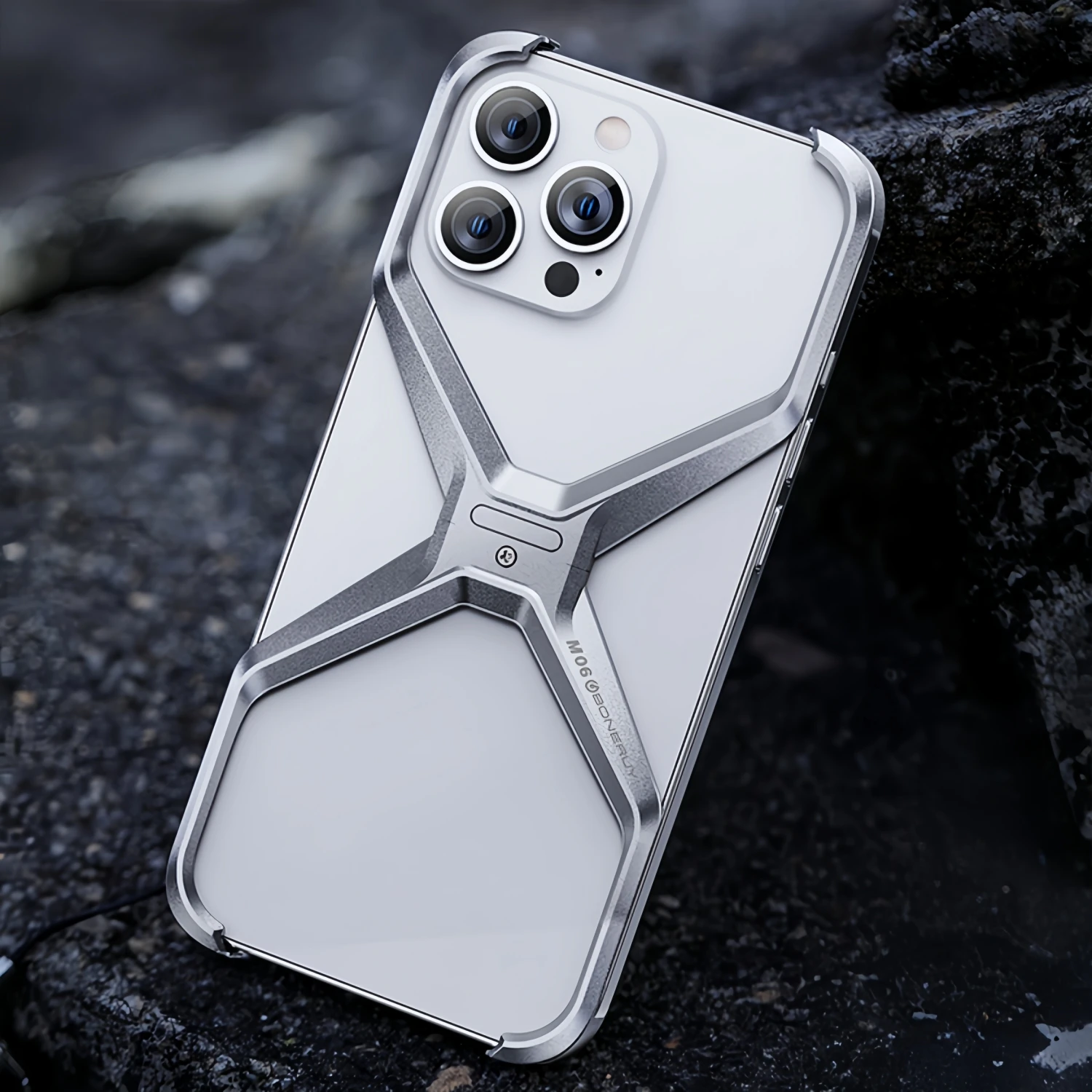 Metal Bumper Aluminum Frame Case - Luxury Aluminum Alloy X Removable Rimless