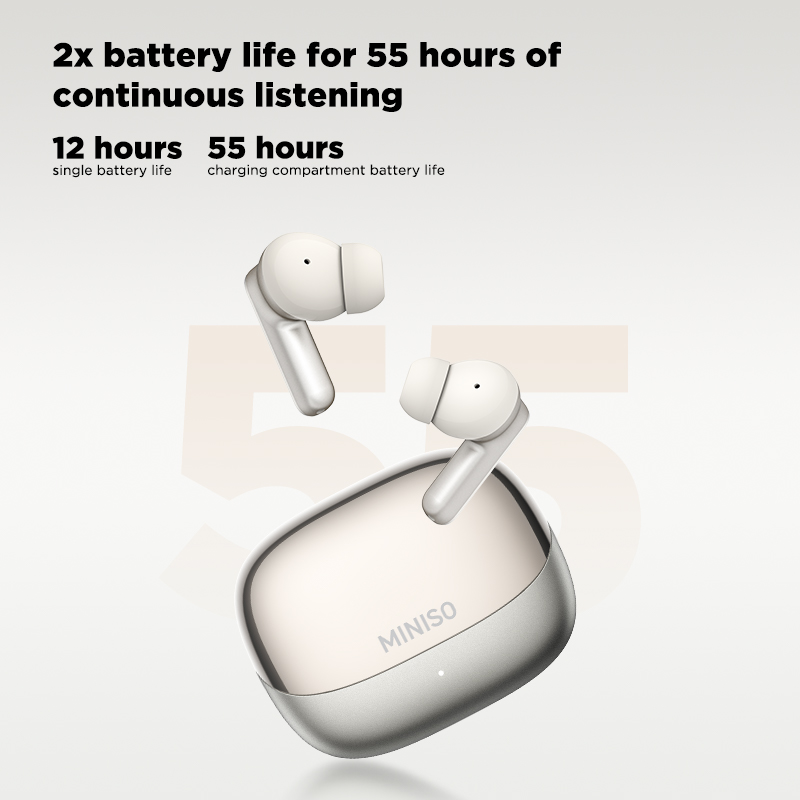 Earphones - MINISO MS106 Bluetooth Earphones In-Ear Soft