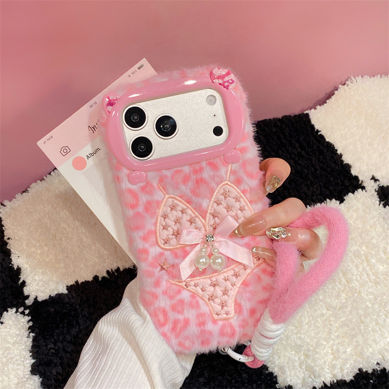 Phone Cases - Luxury Leopard Print Bikini Pattern Plush