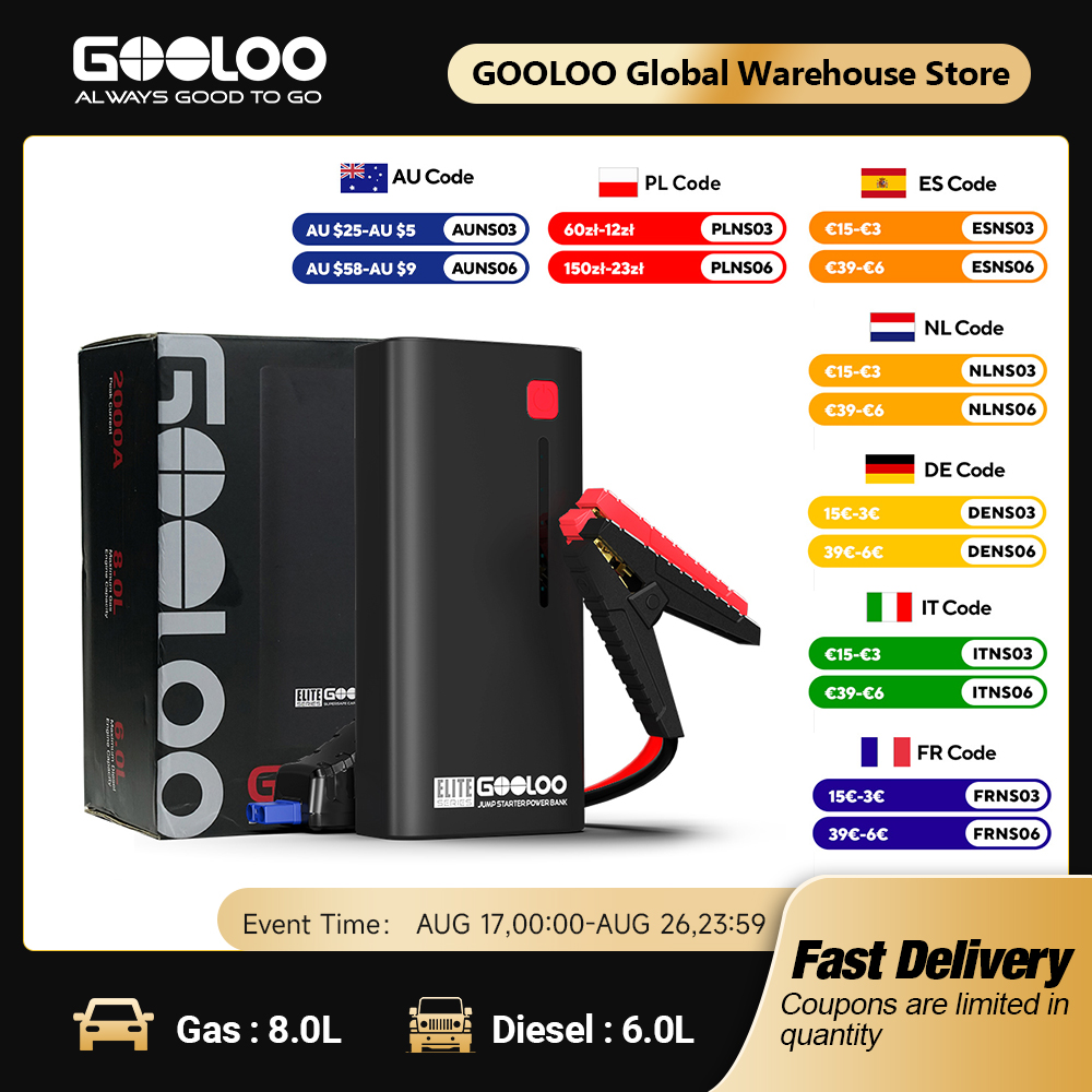 Power Banks - GOOLOO 12V Automotive Car Starting Device