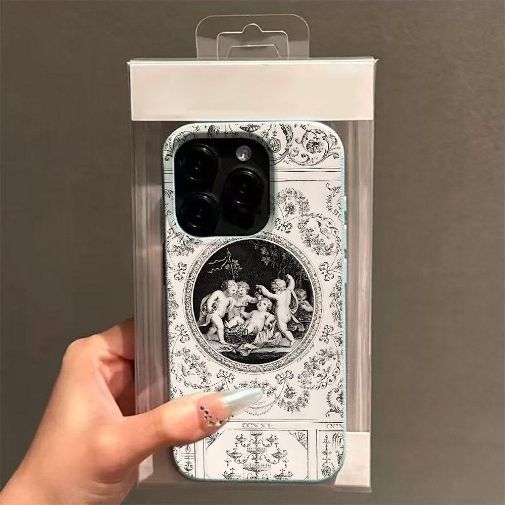 Vintage Baroque Angel Pattern  - đánh giá và giá Vintage Floral Pattern Soft Case