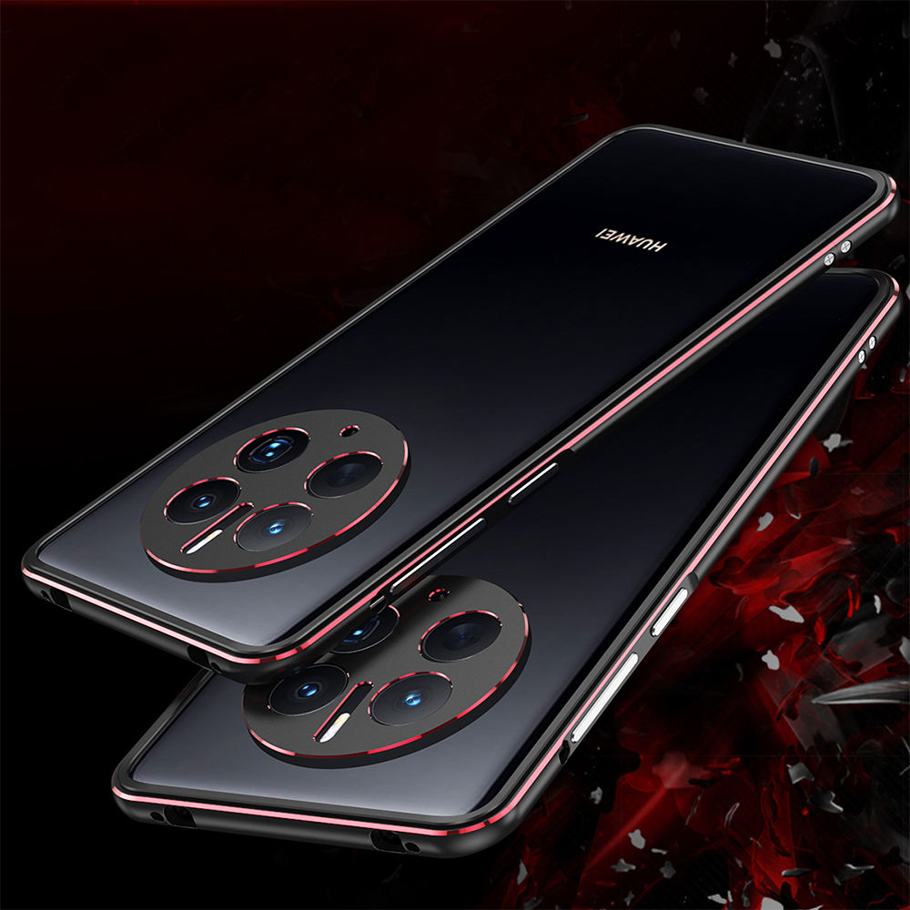 Luxury Skin For Huawei Mate 50 - đánh giá và giá Metal Bumper Aluminum Frame Case