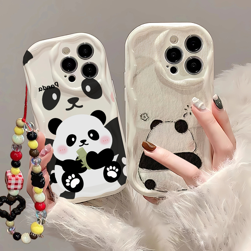 Cute Panda Wrist Strap Case Fo - đánh giá và giá Cute Cartoon Wrist Strap Silicone Case