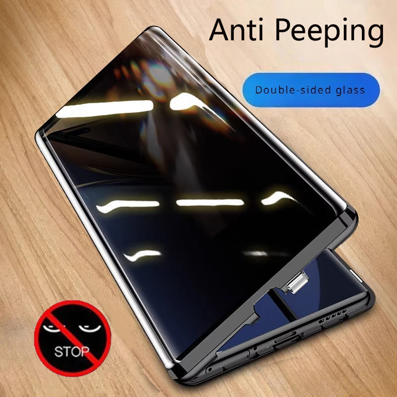 Metal Phone Case Double sided  - đánh giá và giá Anti Spy Privacy Glass Case