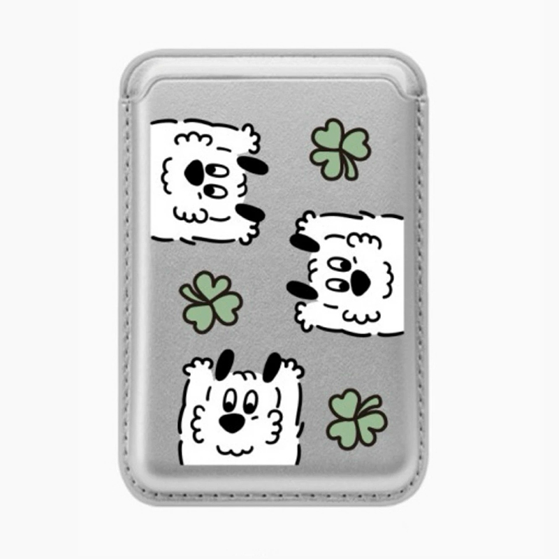Cute Dog Cartoon Magnetic Phon - đánh giá và giá Leather Wallet Card Holder Phone Cover