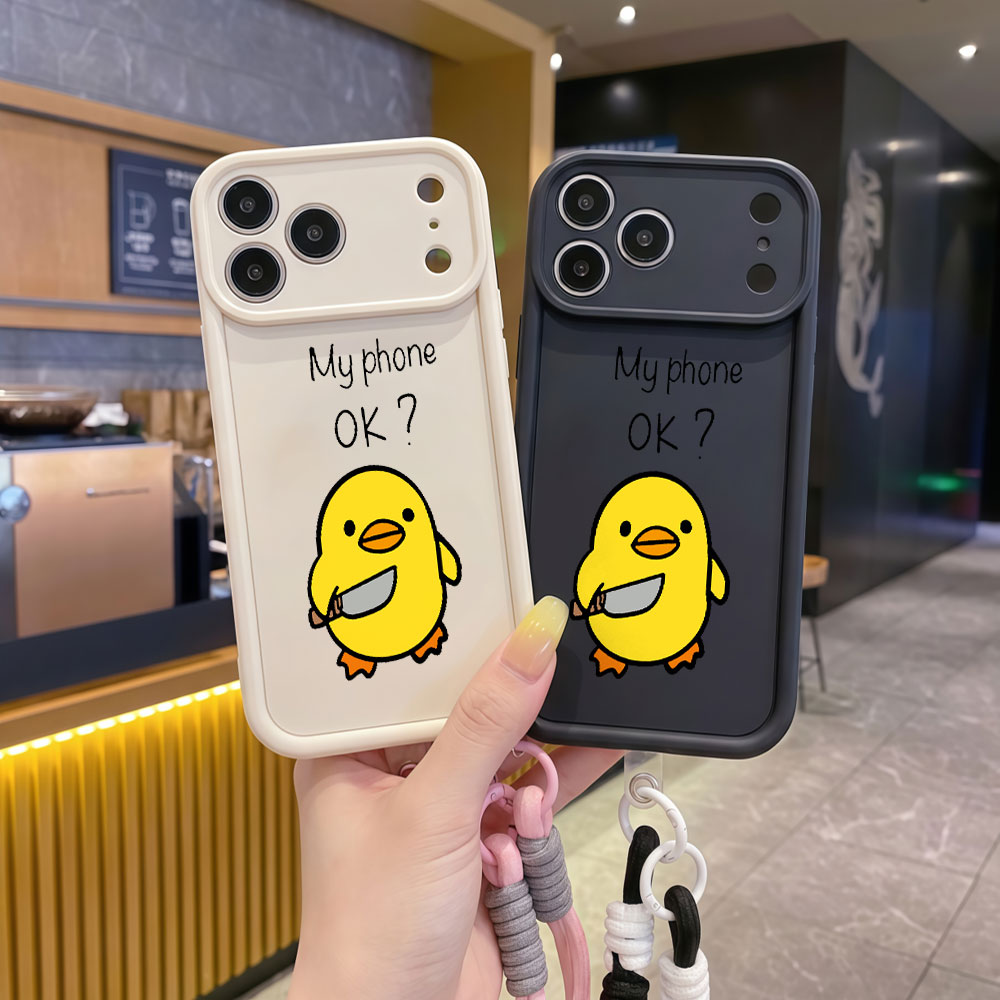 Cute Cartoon Duck Wrist Strap  - đánh giá và giá Cute Cartoon Wrist Strap Silicone Case