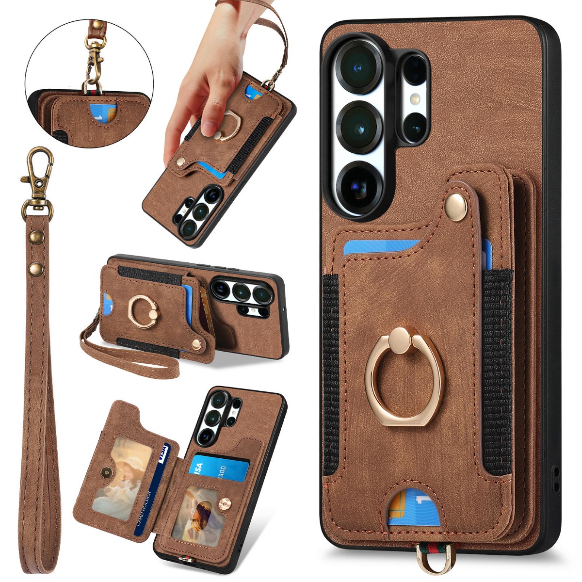 Phone Case for Samsung S26 Ult - đánh giá và giá Leather Wallet Card Holder Phone Cover