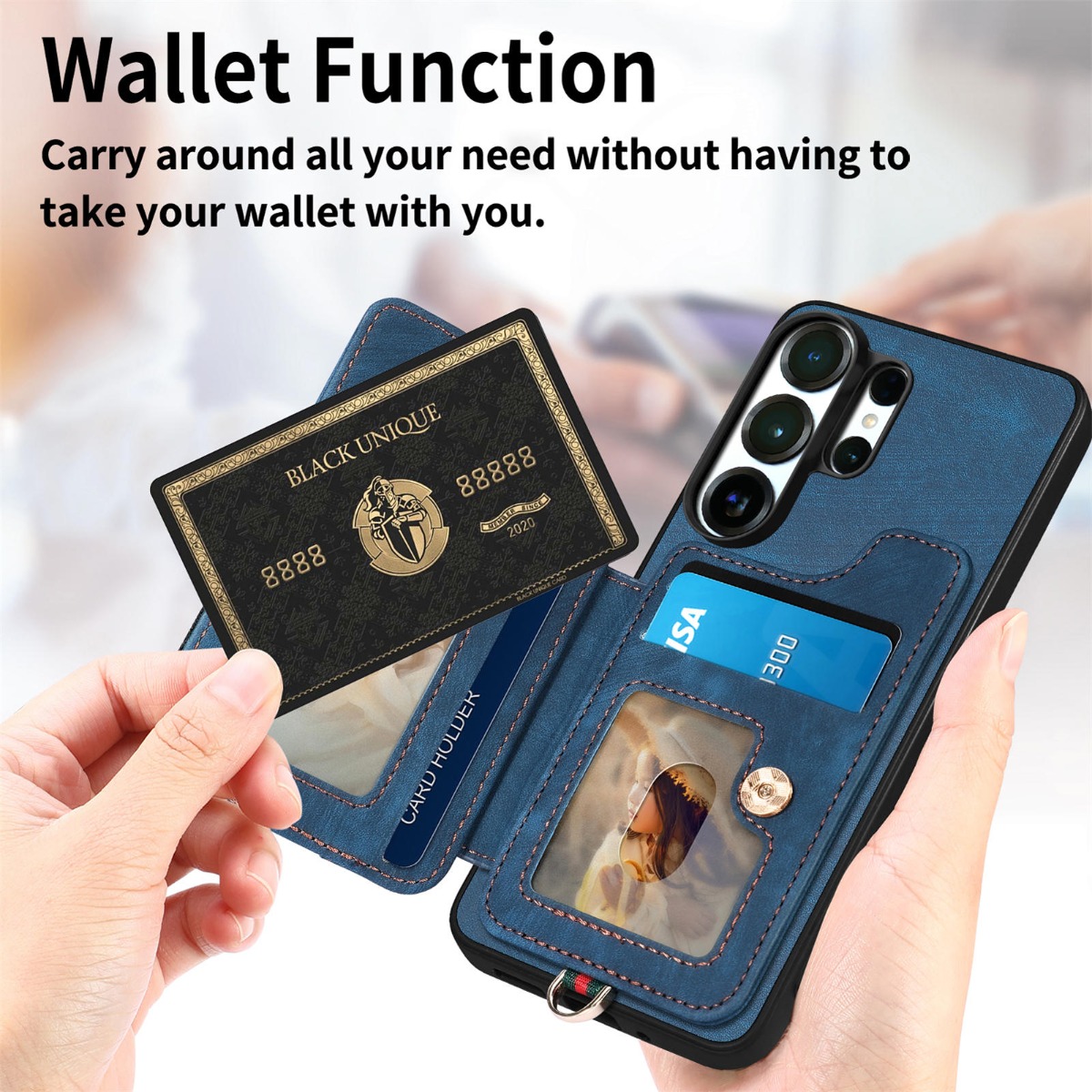 Phone Case for Samsung S26 Ult - đánh giá và giá Leather Wallet Card Holder Phone Cover