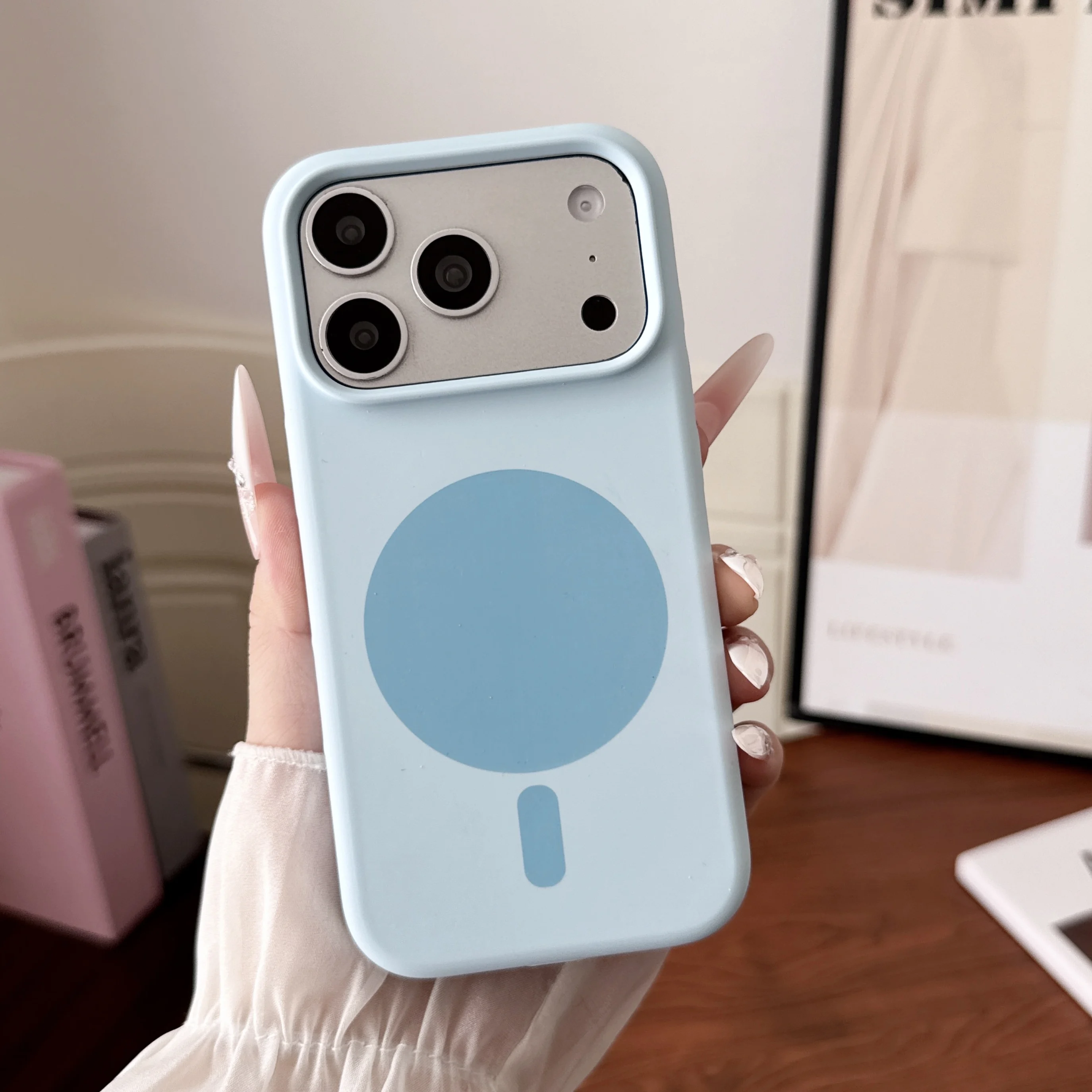 Fashion Magnetic Wireless Char - đánh giá và giá Liquid Silicone Magnetic Phone Case