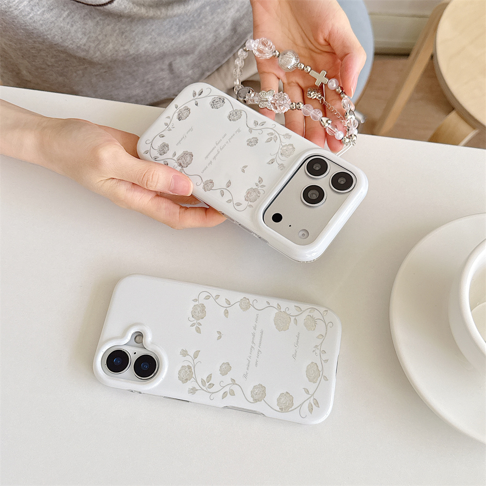 Vintage Silver Rose Garden Pho - đánh giá và giá Vintage Floral Pattern Soft Case