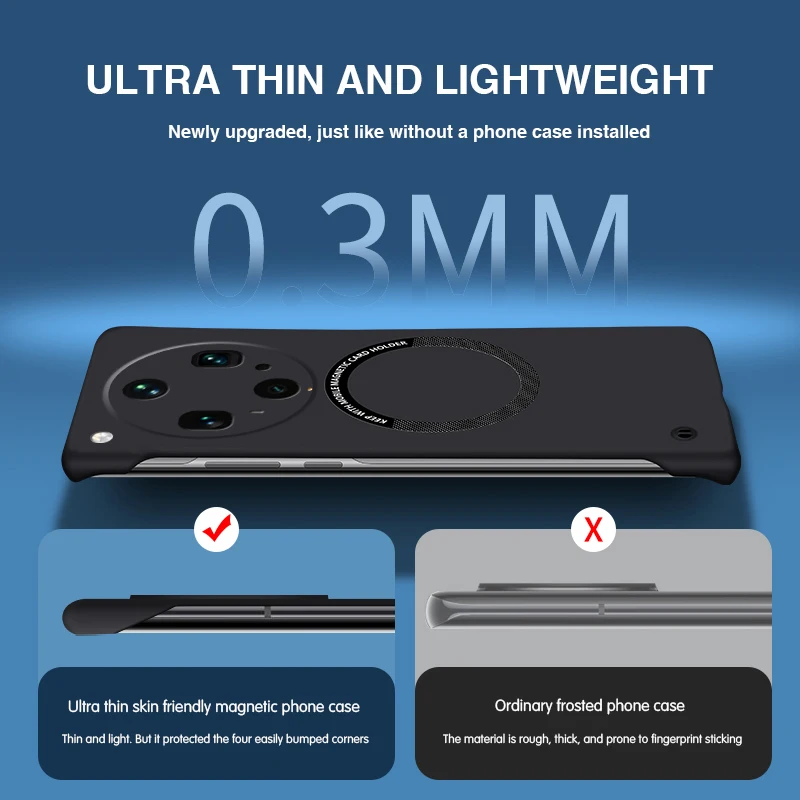 No Border Thin Phone Case for  - đánh giá và giá Matte Hard Pc Back Case