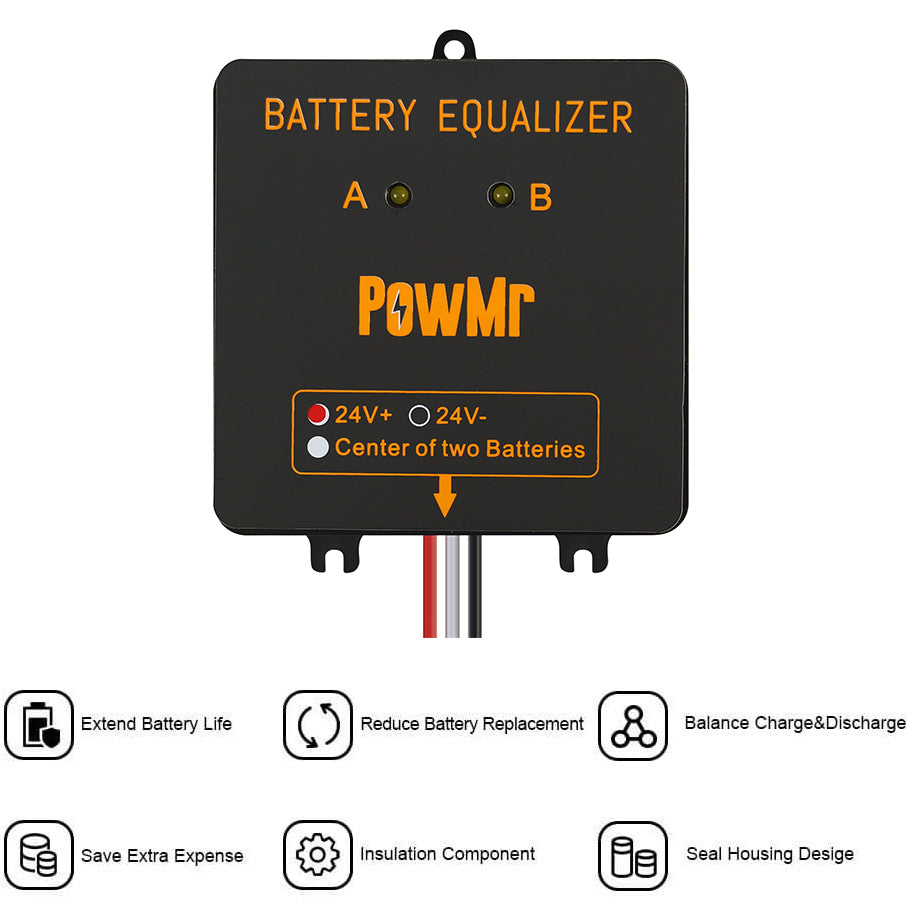 PowMr BE24 Battery Equalizer 2 - đánh giá và giá Power Banks