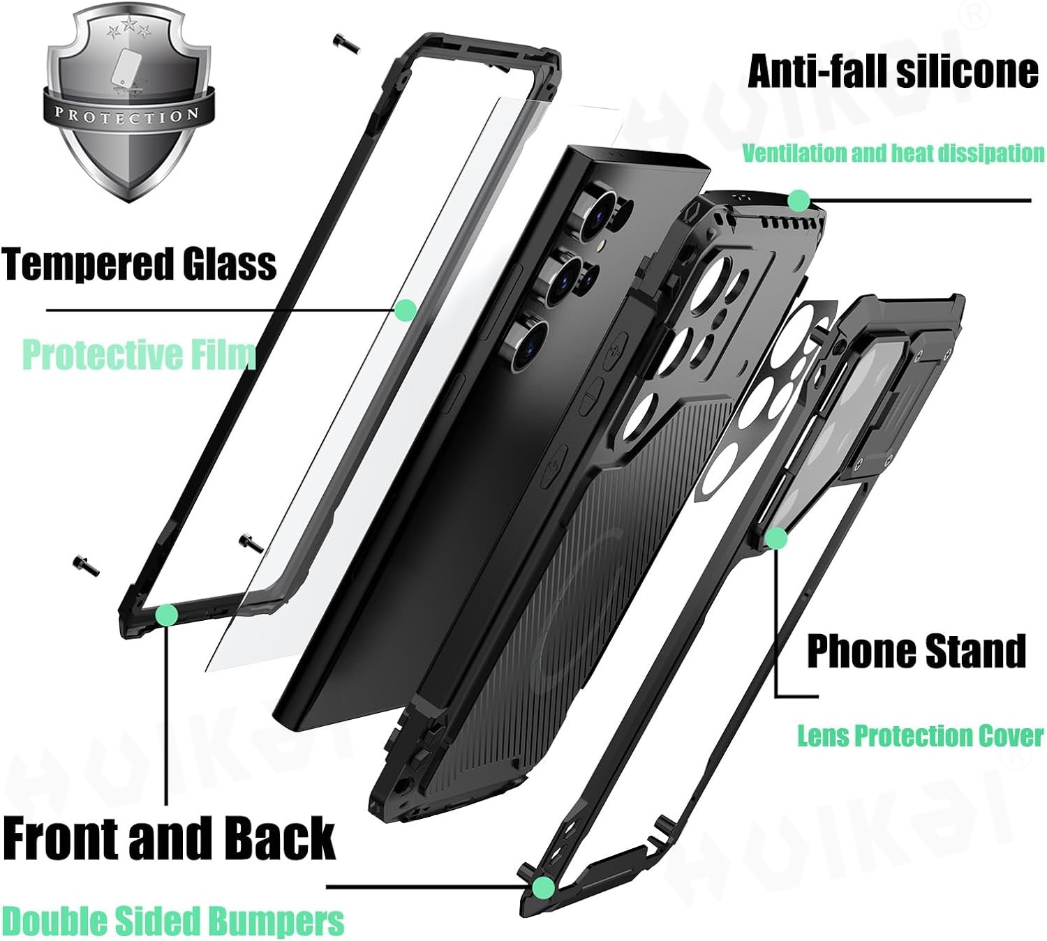Case For Samsung Galaxy S24 Ul - đánh giá và giá Heavy Duty 360 Full Body Protective Case