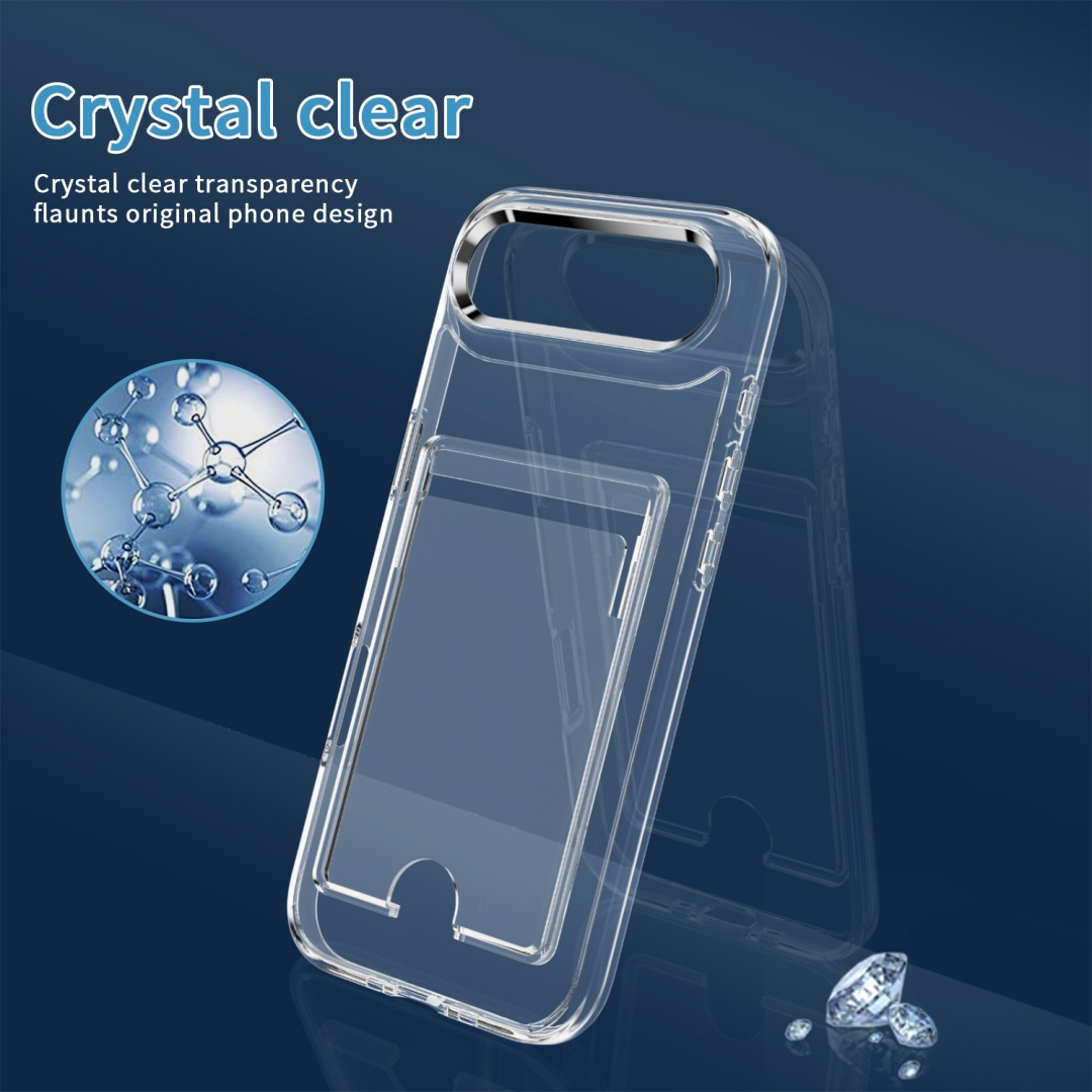 Luxury Clear Card Slot Holder  - đánh giá và giá Clear Shockproof Bumper Case