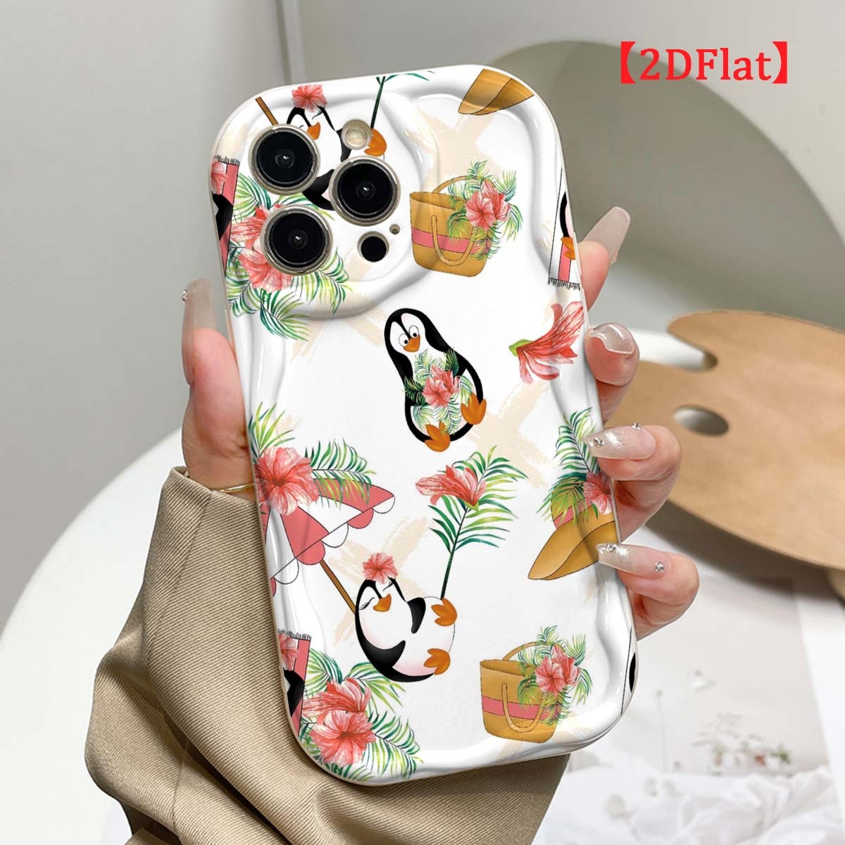 Cute Penguin Phone Case For iP - đánh giá và giá Cute Cartoon Wrist Strap Silicone Case