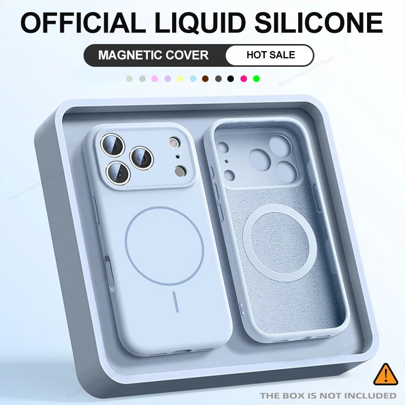 Phone Case for iPhone 17 16 15 - đánh giá và giá Liquid Silicone Magnetic Phone Case