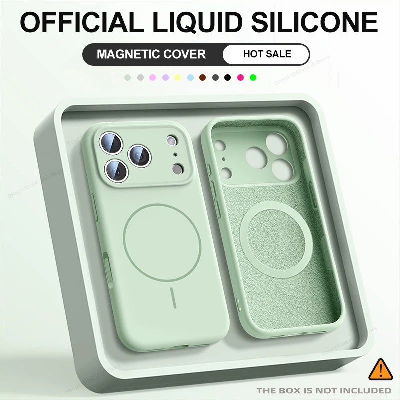 Phone Case for iPhone 17 16 15 - đánh giá và giá Liquid Silicone Magnetic Phone Case