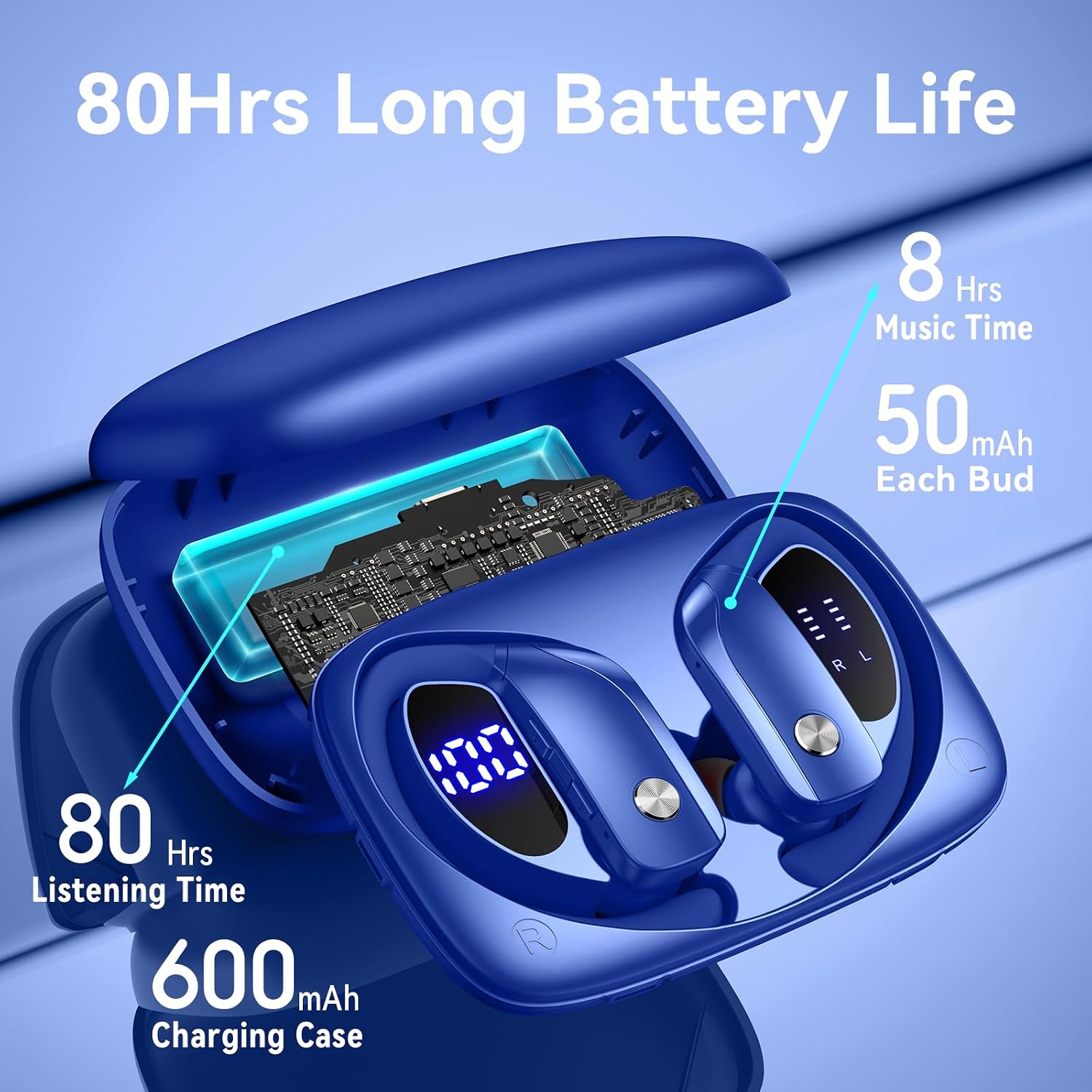 Wireless Earbuds with 80H Play - đánh giá và giá Earphones